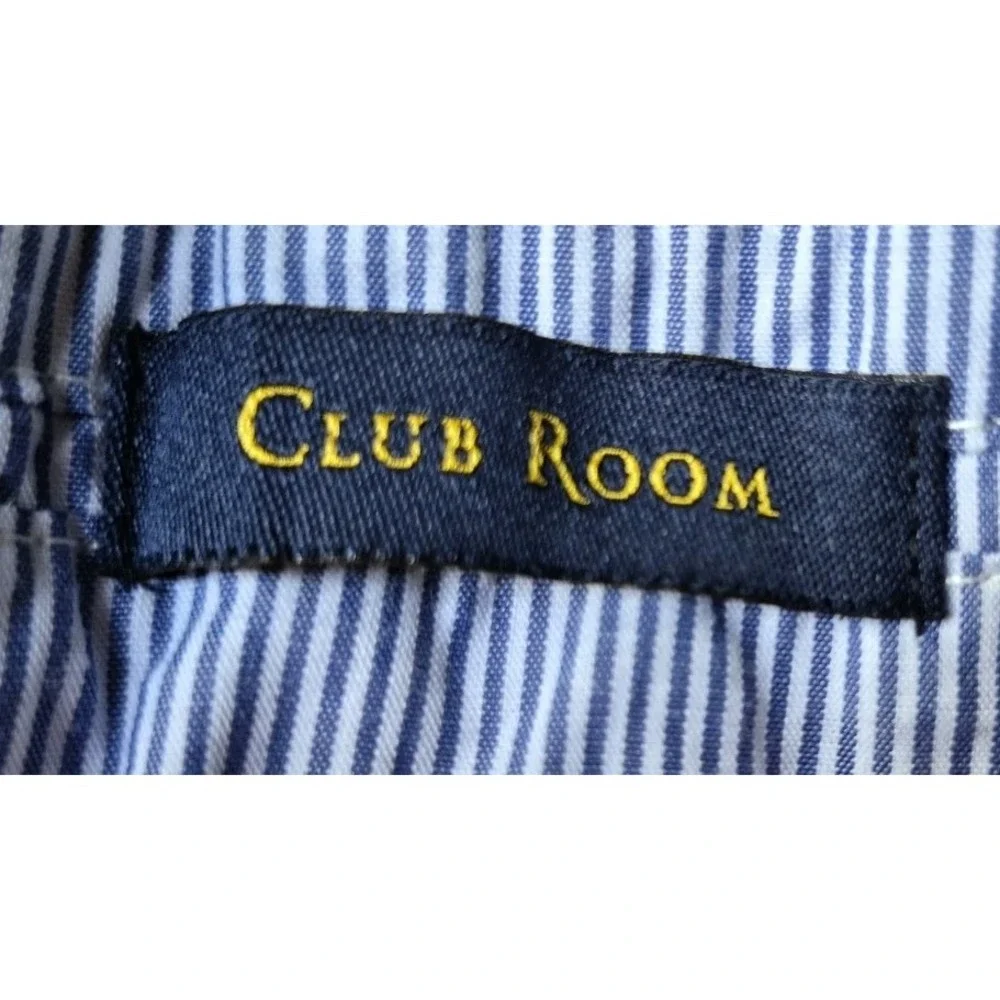 Club Room Linen Pants Men's 38/32 Beige Cuffed Pleated Vacation Travel *See Pics